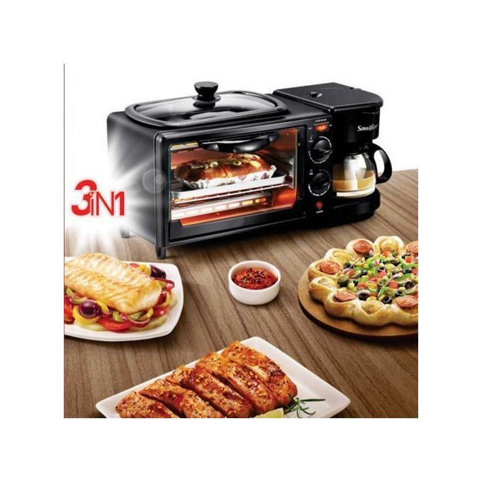 Coffee maker with toaster oven best sale