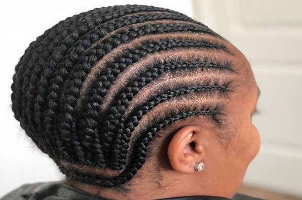 Cornrow for wig cap