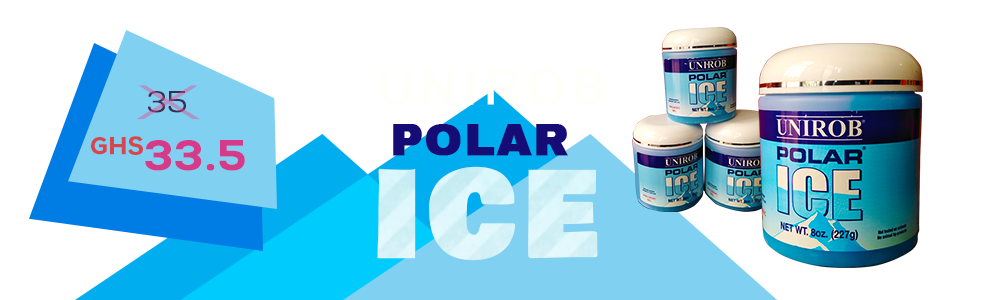 Unirob Polar Ice/Massage Gel/Cream 227g - For Muscle Aches And Pain